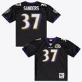 Baltimore Ravens Deion Sanders Black 2005 Authentic Throwback Jersey