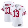San Francisco 49ers Brock Purdy White 80th Anniversary Game Jersey