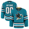 San Jose Sharks Teal Home Authentic Pro Custom Jersey