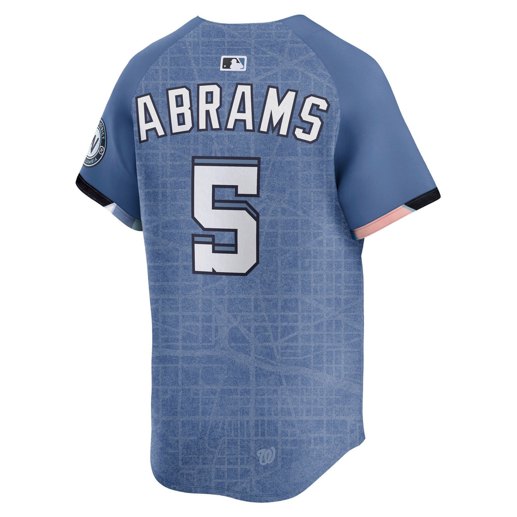 Washington Nationals CJ Abrams Blue 2025 City Connect Limited Jersey