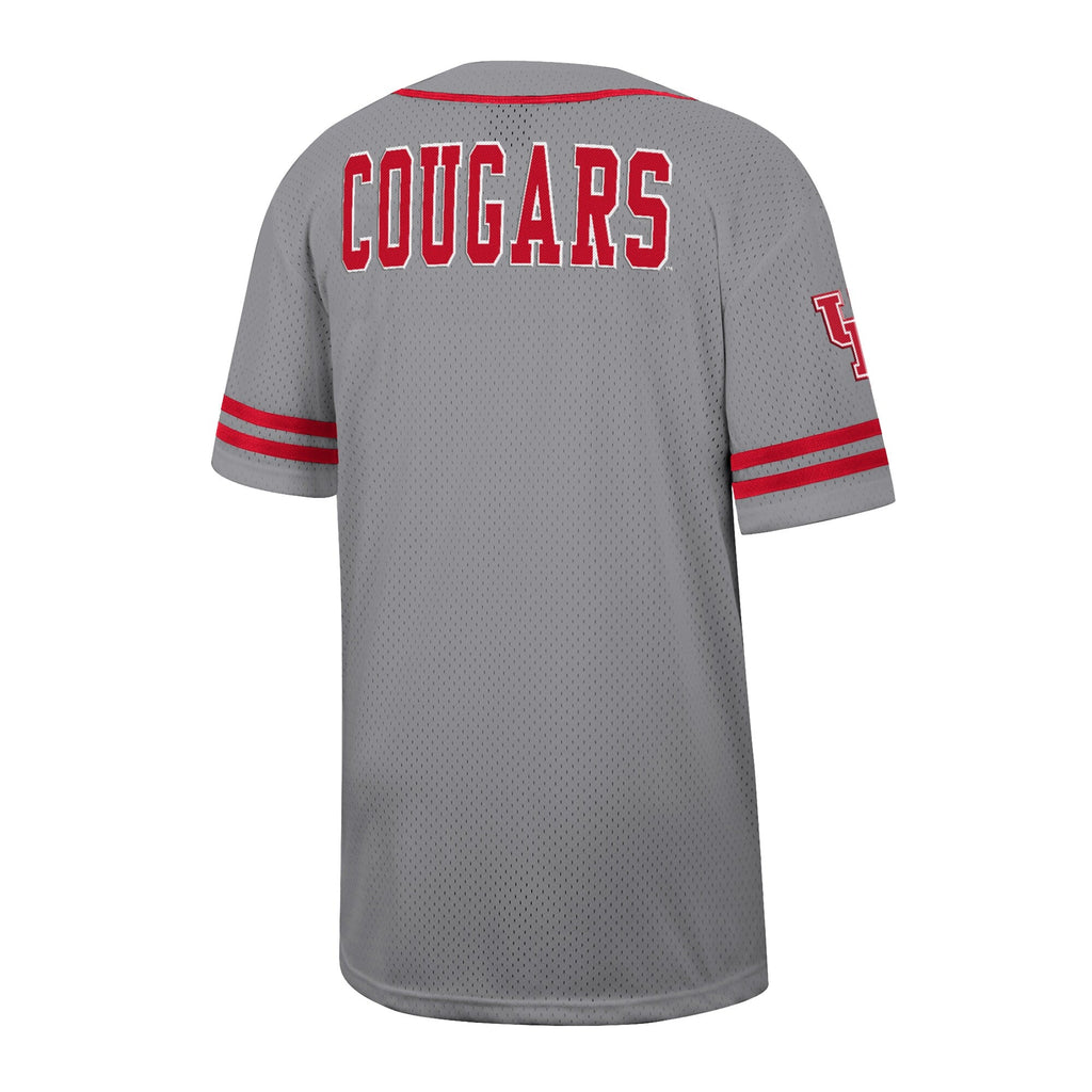 Houston Cougars Free Spirited Baseball Jersey - Gray