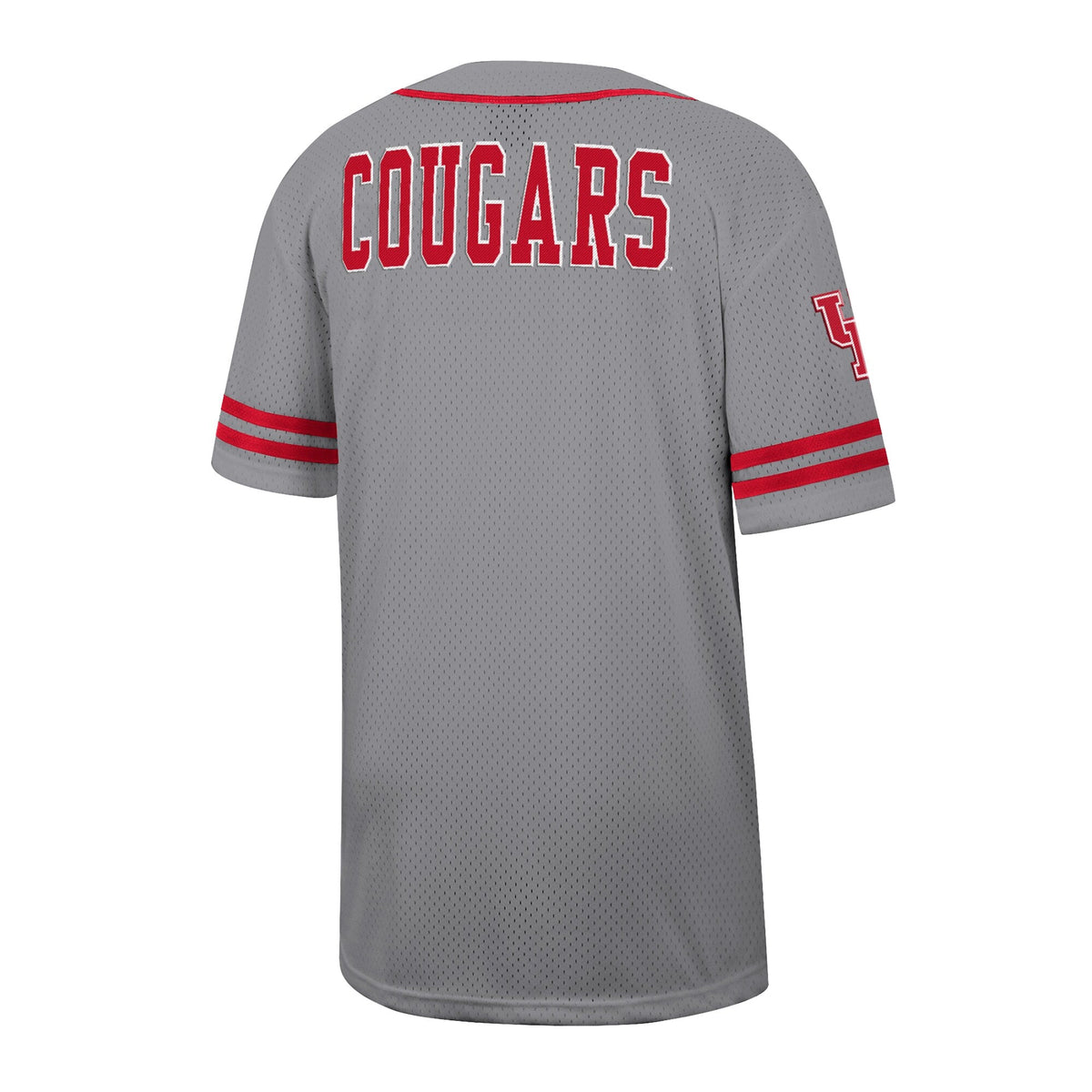 Houston Cougars Free Spirited Baseball Jersey - Gray