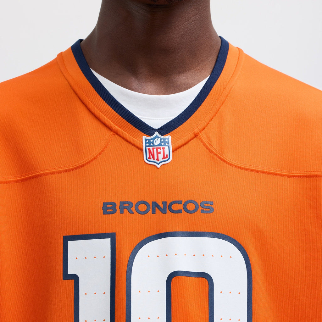 Denver Broncos Bo Nix Orange Player Game Jersey