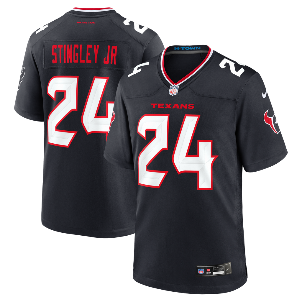 Houston Texans Derek Stingley Jr. Navy Game Jersey
