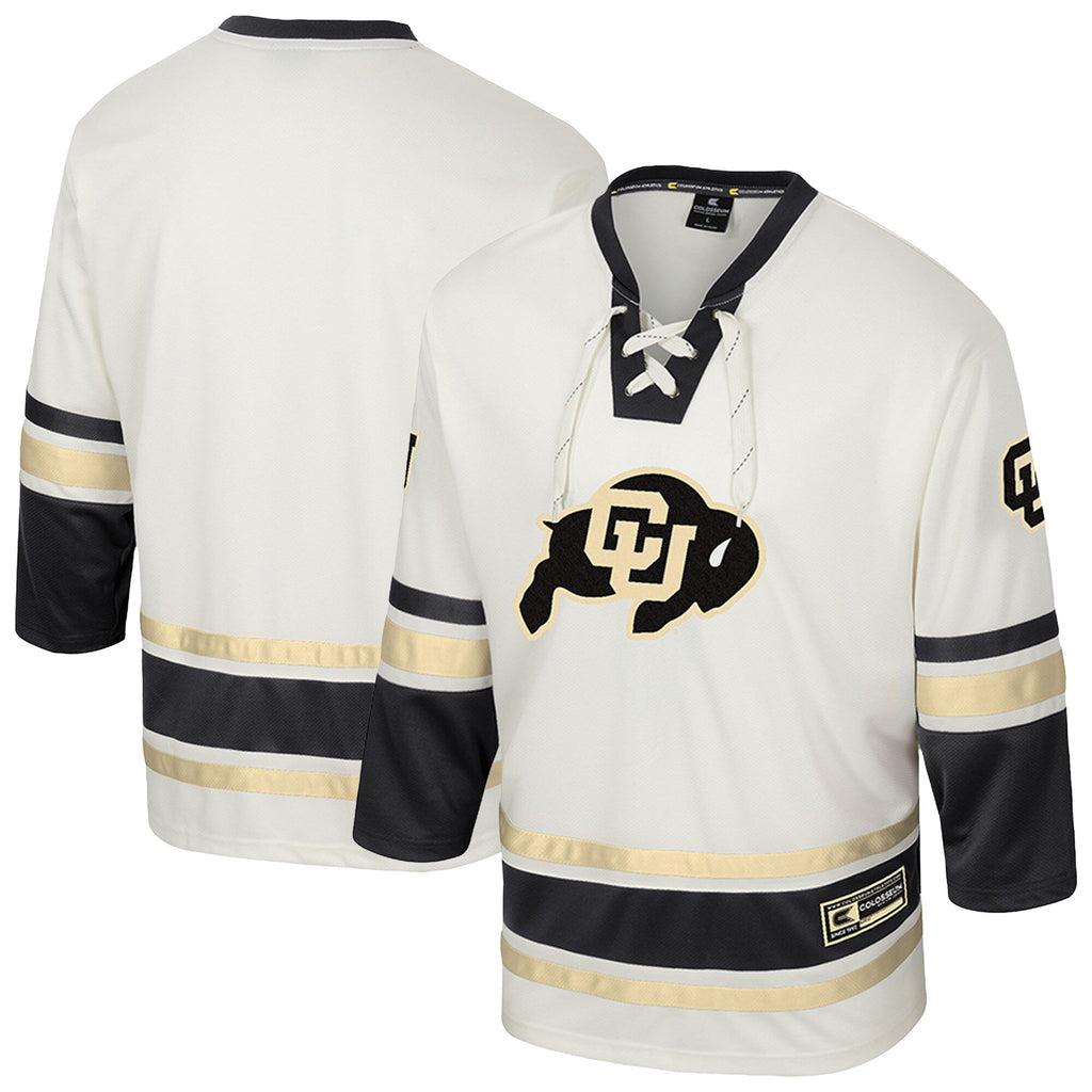 Colorado Buffaloes Puck Proud Fashion Hockey Jersey - Cream
