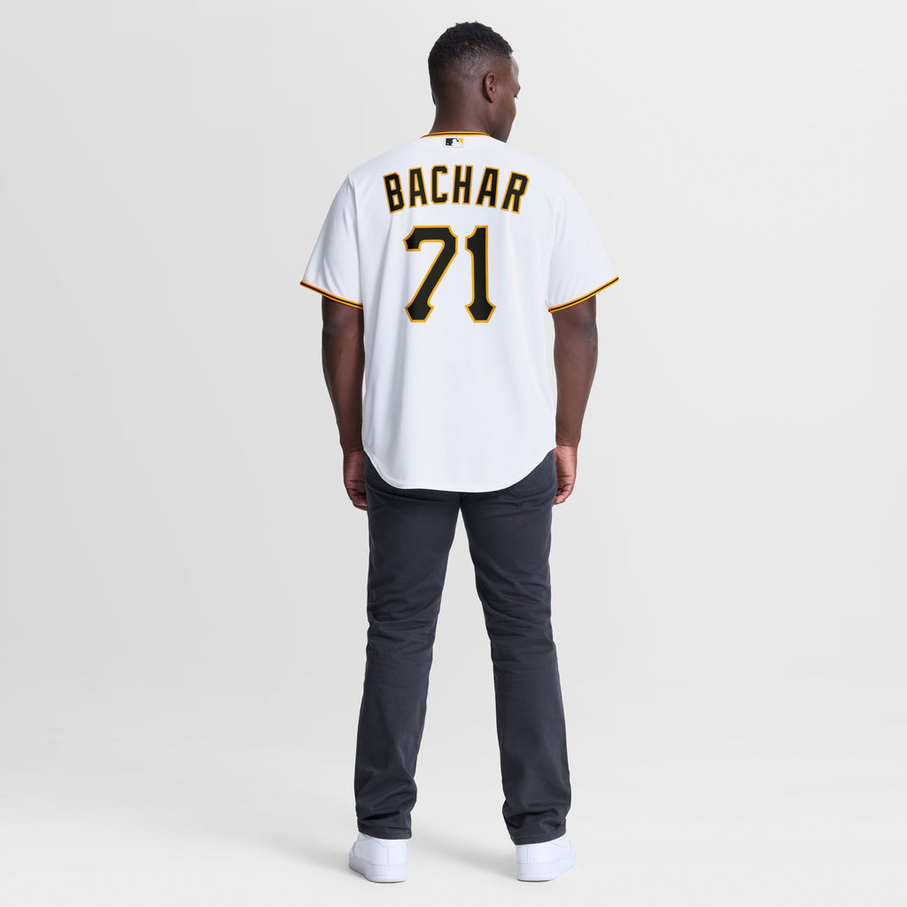 Pittsburgh Pirates Lake Bachar White Home Replica Jersey