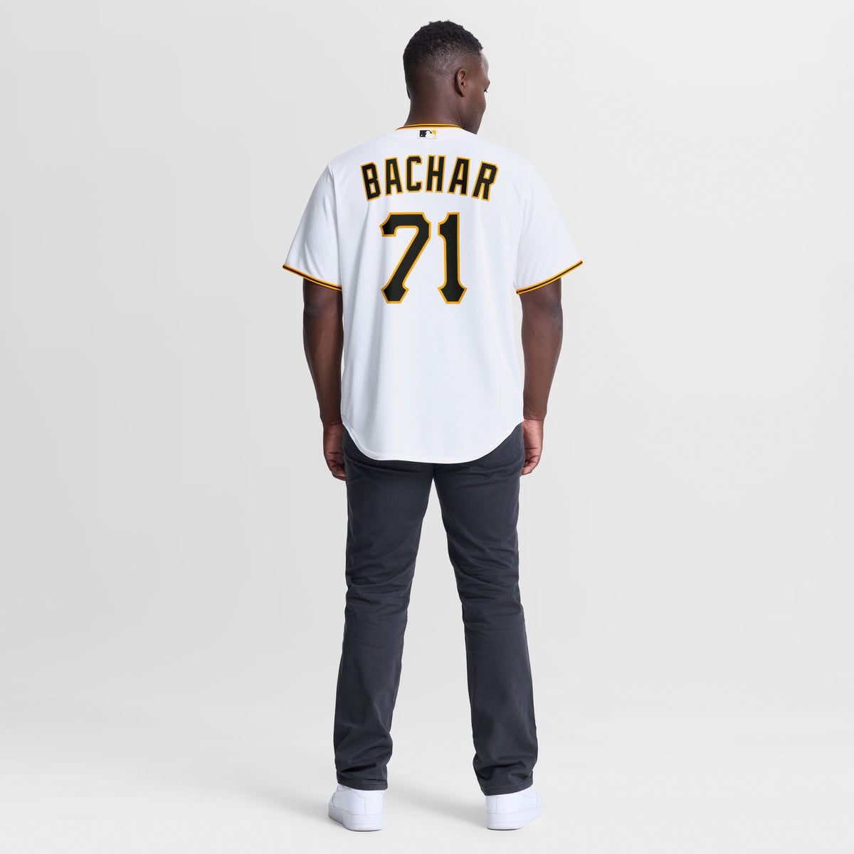Pittsburgh Pirates Lake Bachar White Home Replica Jersey
