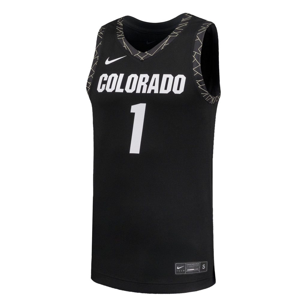 #1 Colorado Buffaloes Replica Basketball Jersey - Black