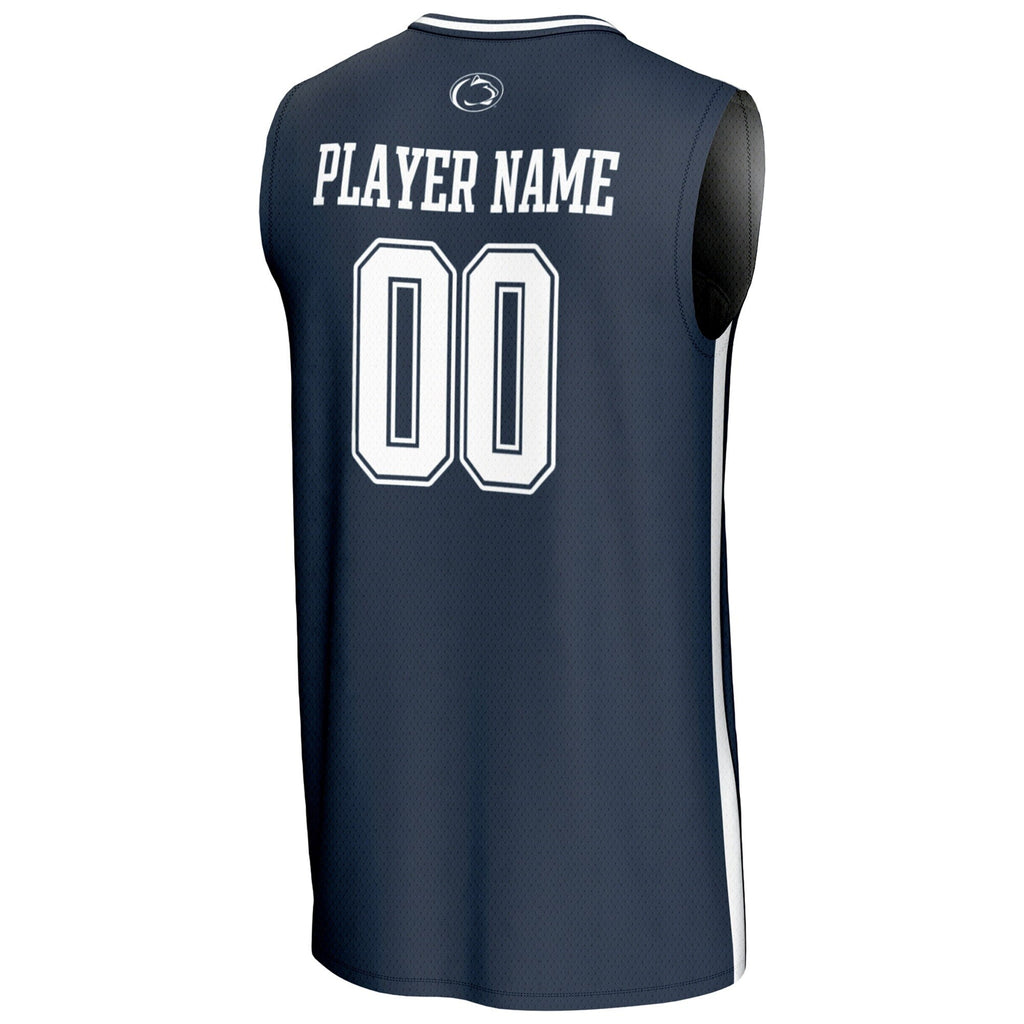 Penn State Nittany Lions NIL Pick-A-Player Lightweight Collegiate Basketball Fashion Jersey - Navy