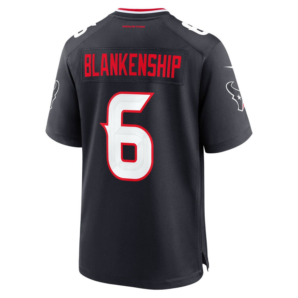 Houston Texans Reed Blankenship Navy Team Game Jersey