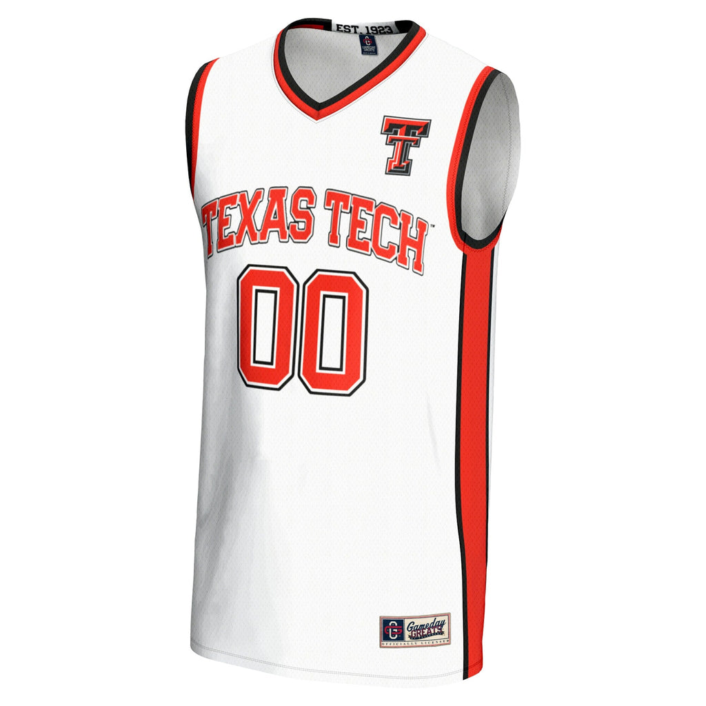 Texas Tech Red Raiders NIL Pick-A-Player Lightweight Basketball Jersey - White