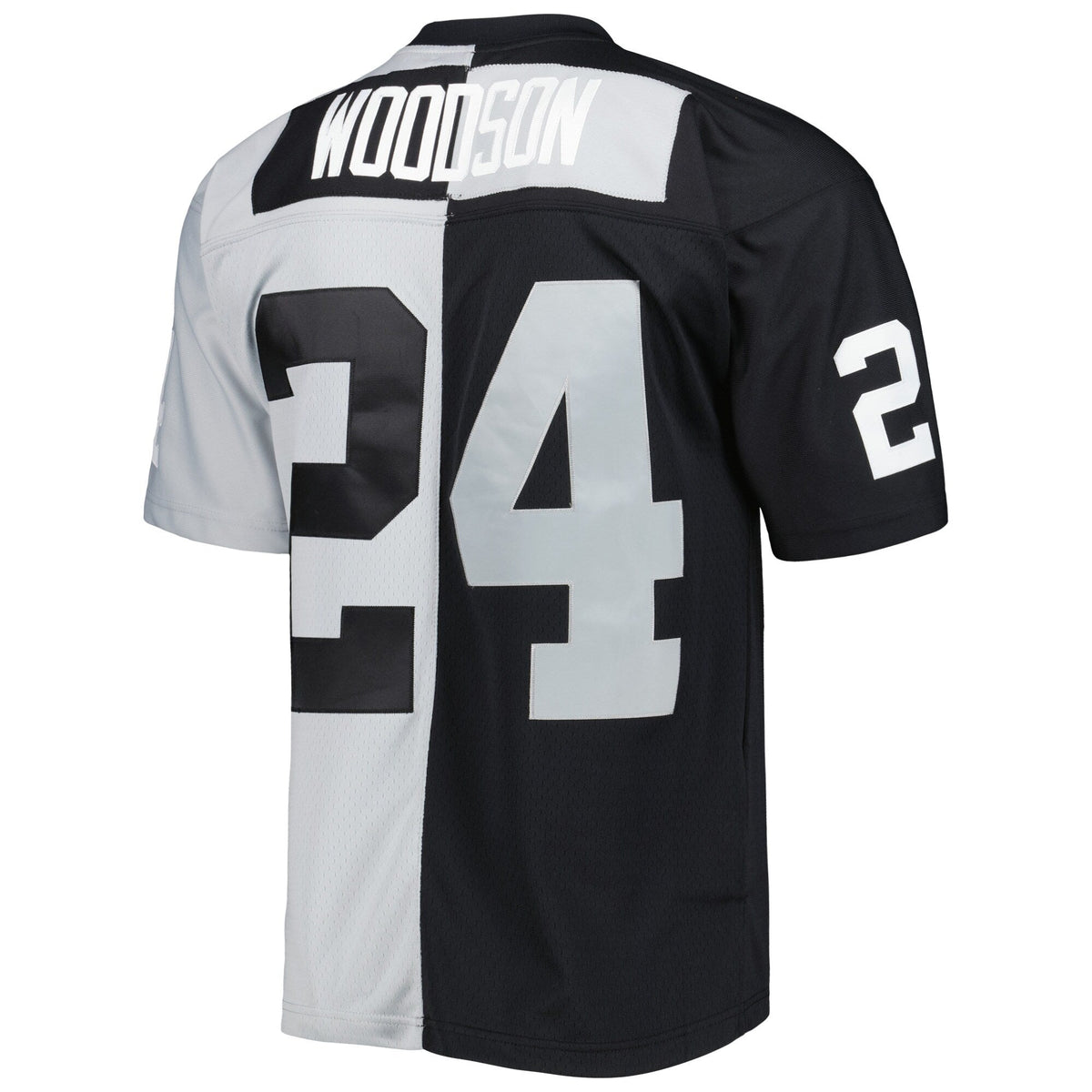 Las Vegas Raiders Charles Woodson Black/Silver 1998 Split Legacy Replica Jersey