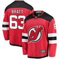 New Jersey Devils Jesper Bratt Red Home Breakaway Player Jersey