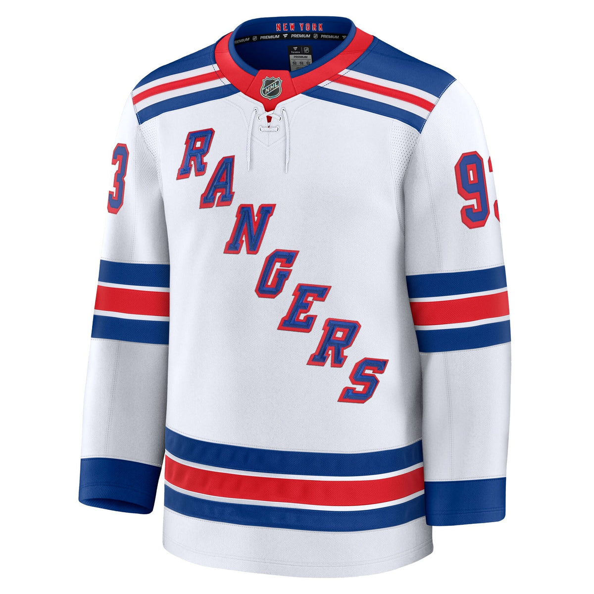 New York Rangers Mika Zibanejad White Away Premium Jersey
