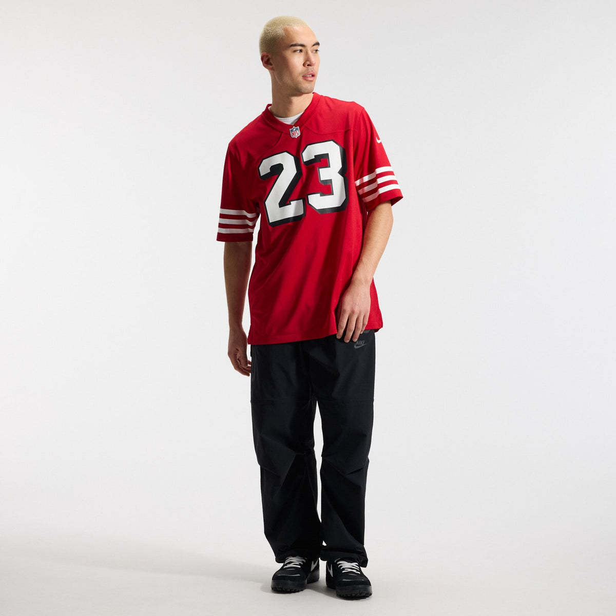 San Francisco 49ers Christian McCaffrey Scarlet Alternate Game Player Jersey