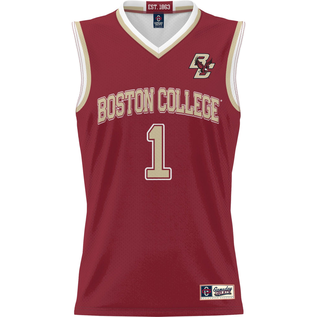 #1 Boston College Eagles Lightweight Basketball Jersey - Cardinal