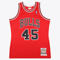 Chicago Bulls Michael Jordan 1994-95 Road 45 Authentic Jersey - Red
