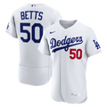 Los Angeles Dodgers Mookie Betts White Home Authentic Jersey