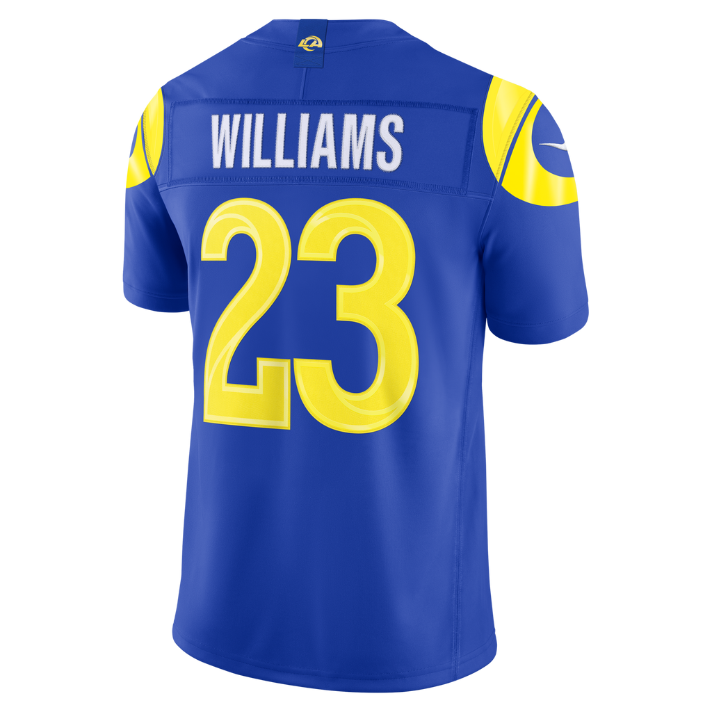 Los Angeles Rams Kyren Williams Royal Team Vapor F.U.S.E. Stitched Limited Jersey