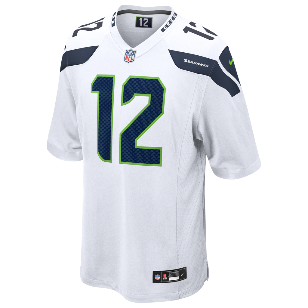 Seattle Seahawks 12s White Game Jersey