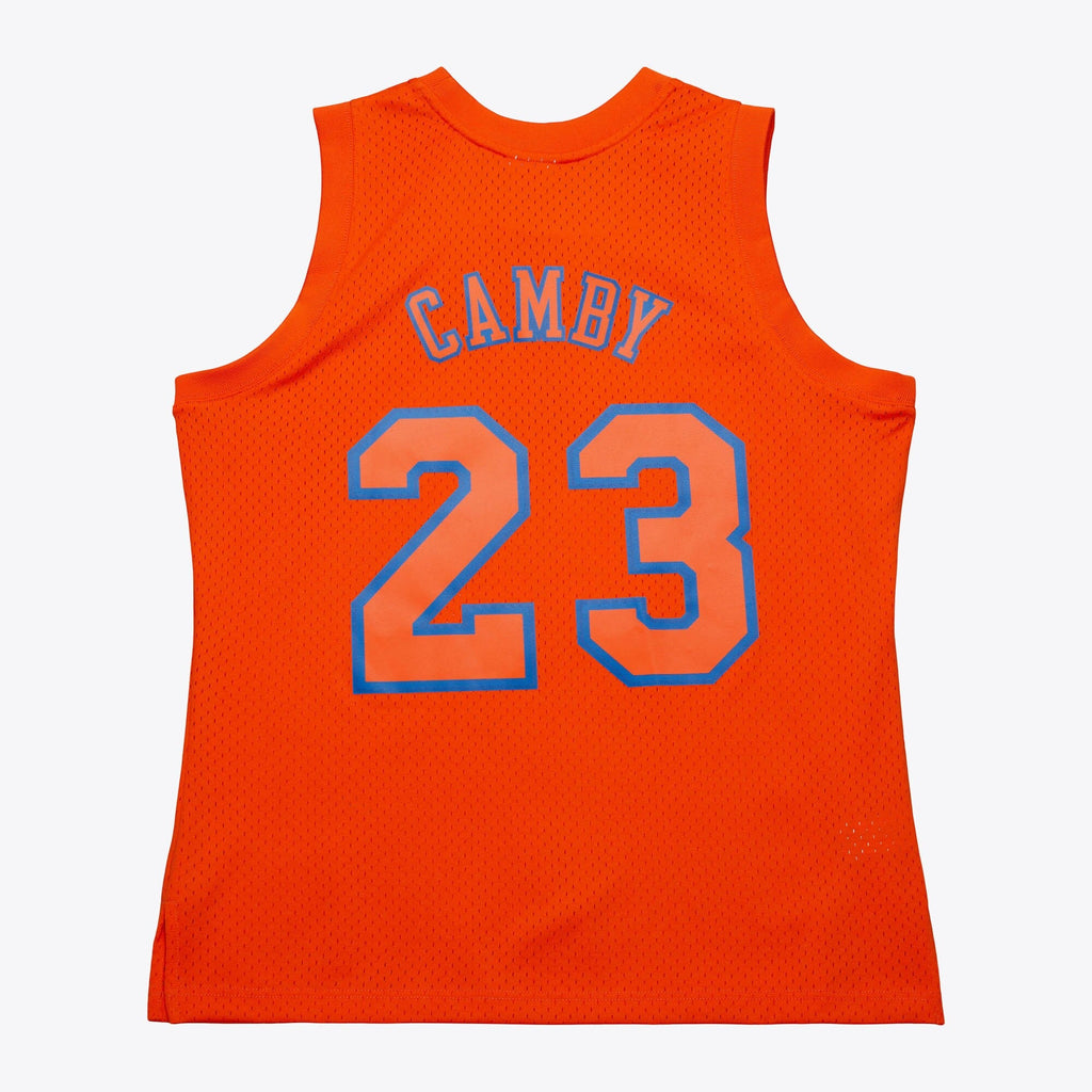 New York Knicks Marcus Camby 2012 Day Authentic Jersey - Orange