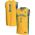 #1 William & Mary Tribe Lightweight Basketball Jersey - Gold