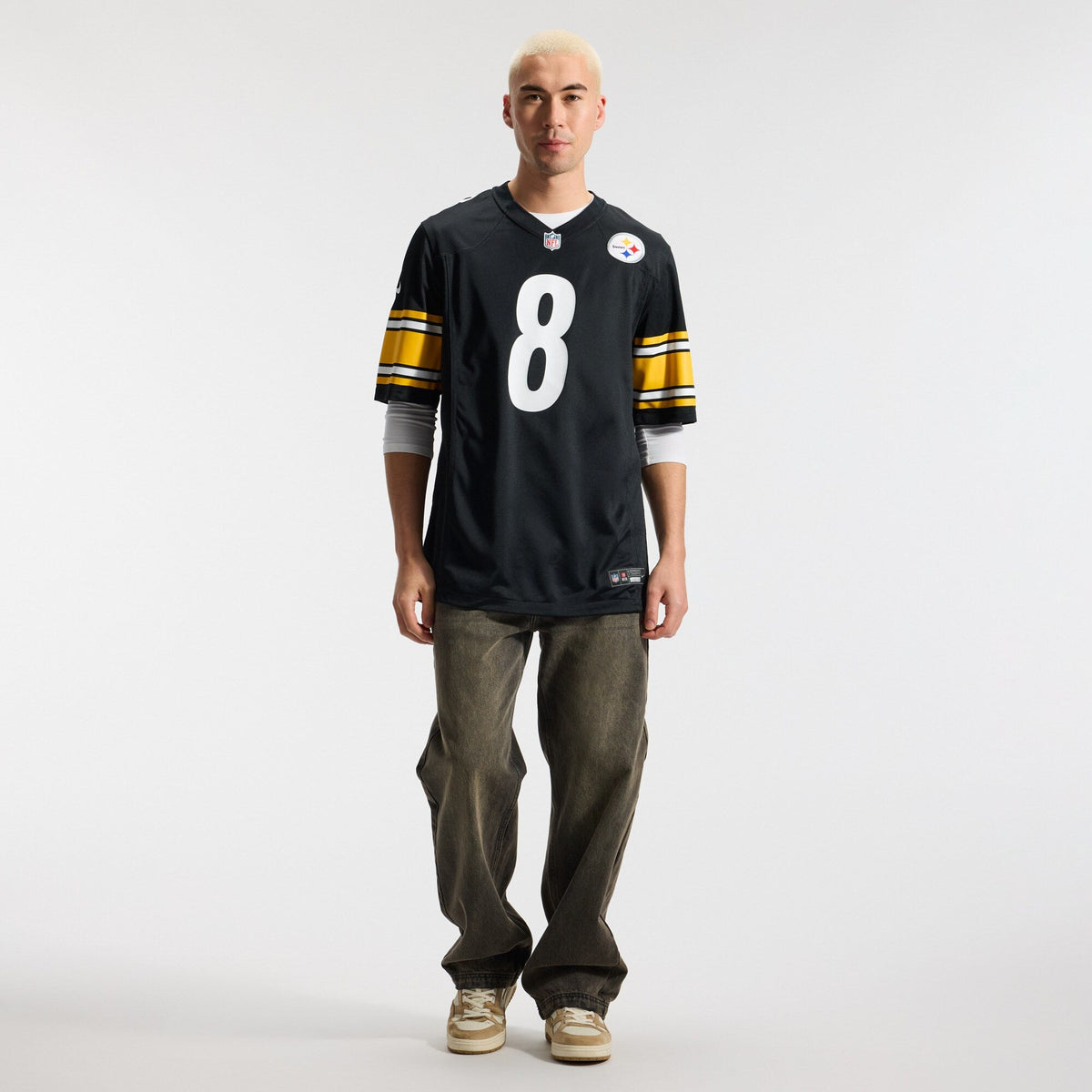 Pittsburgh Steelers Aaron Rodgers Black Game Jersey