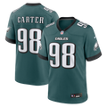 Philadelphia Eagles Jalen Carter Midnight Green Team Game Jersey