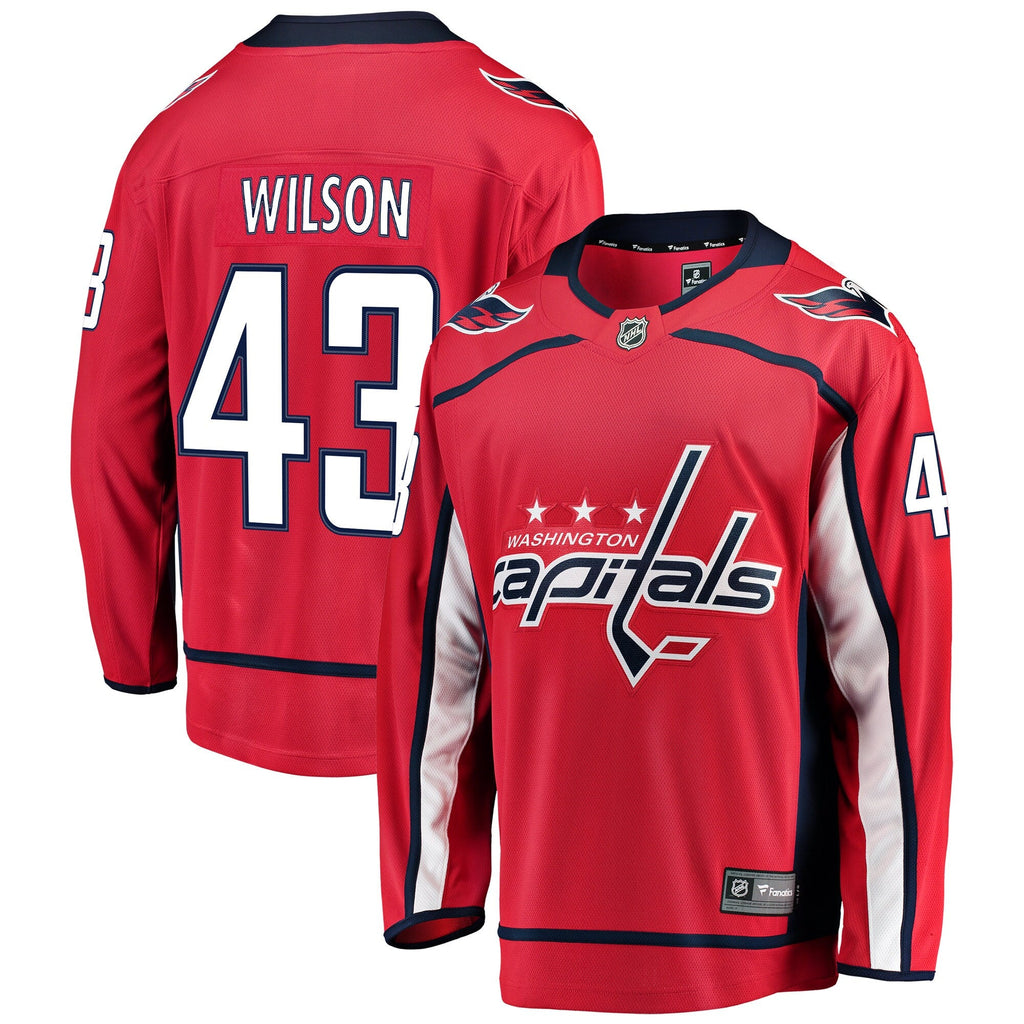 Washington Capitals Tom Wilson Red Home Breakaway Player Jersey