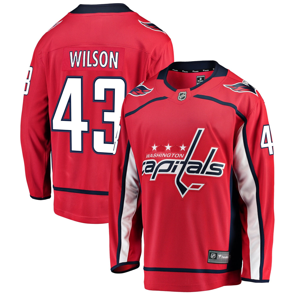 Washington Capitals Tom Wilson Red Home Breakaway Player Jersey
