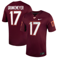 Ethan Grunkemeyer Virginia Tech Hokies Home Game Jersey - Maroon