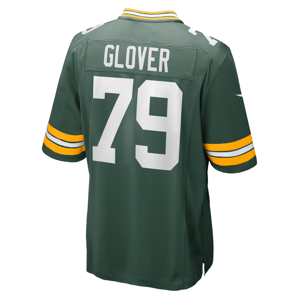 Green Bay Packers Travis Glover Green Game Jersey