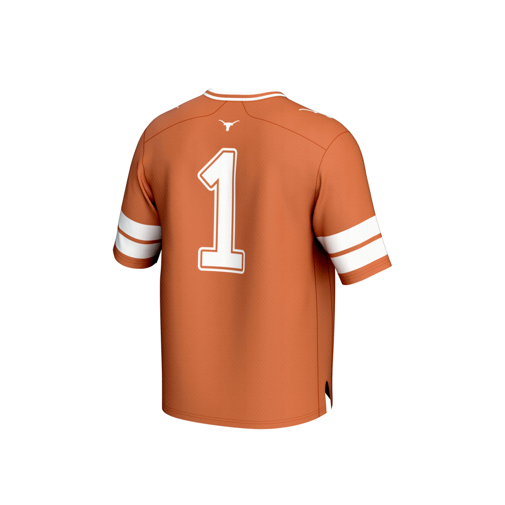 #1 Texas Longhorns Football Fashion Jersey - Texas Orange