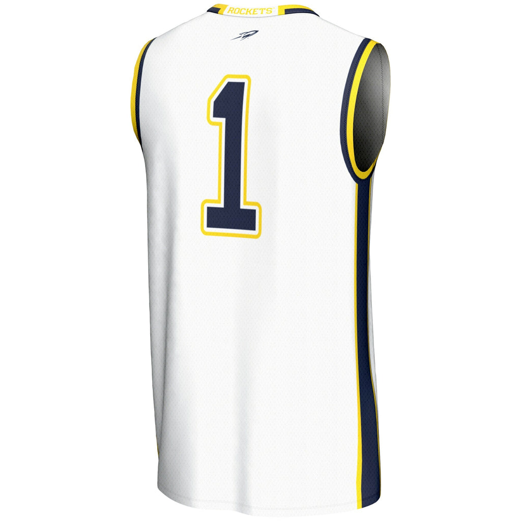 #1 Toledo Rockets Lightweight Basketball Jersey - White
