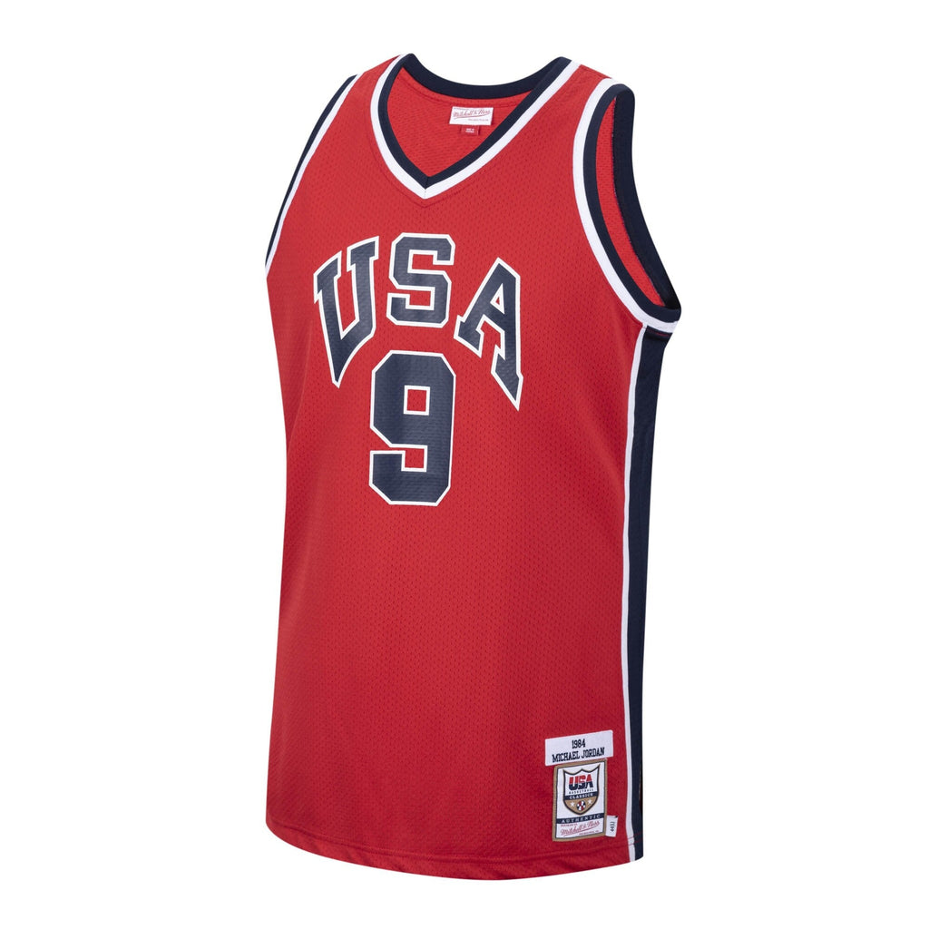 USA 1984 Michael Jordan USA Basketball Authentic Alternate Jersey - Red