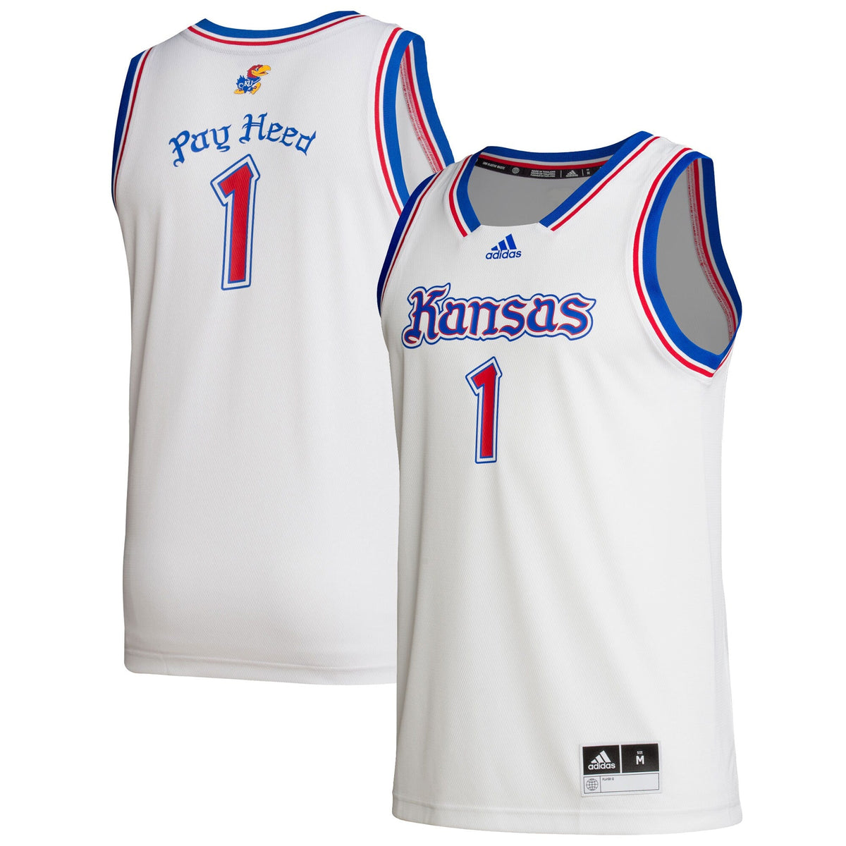 #1 White Kansas Jayhawks Alternate Swingman Jersey
