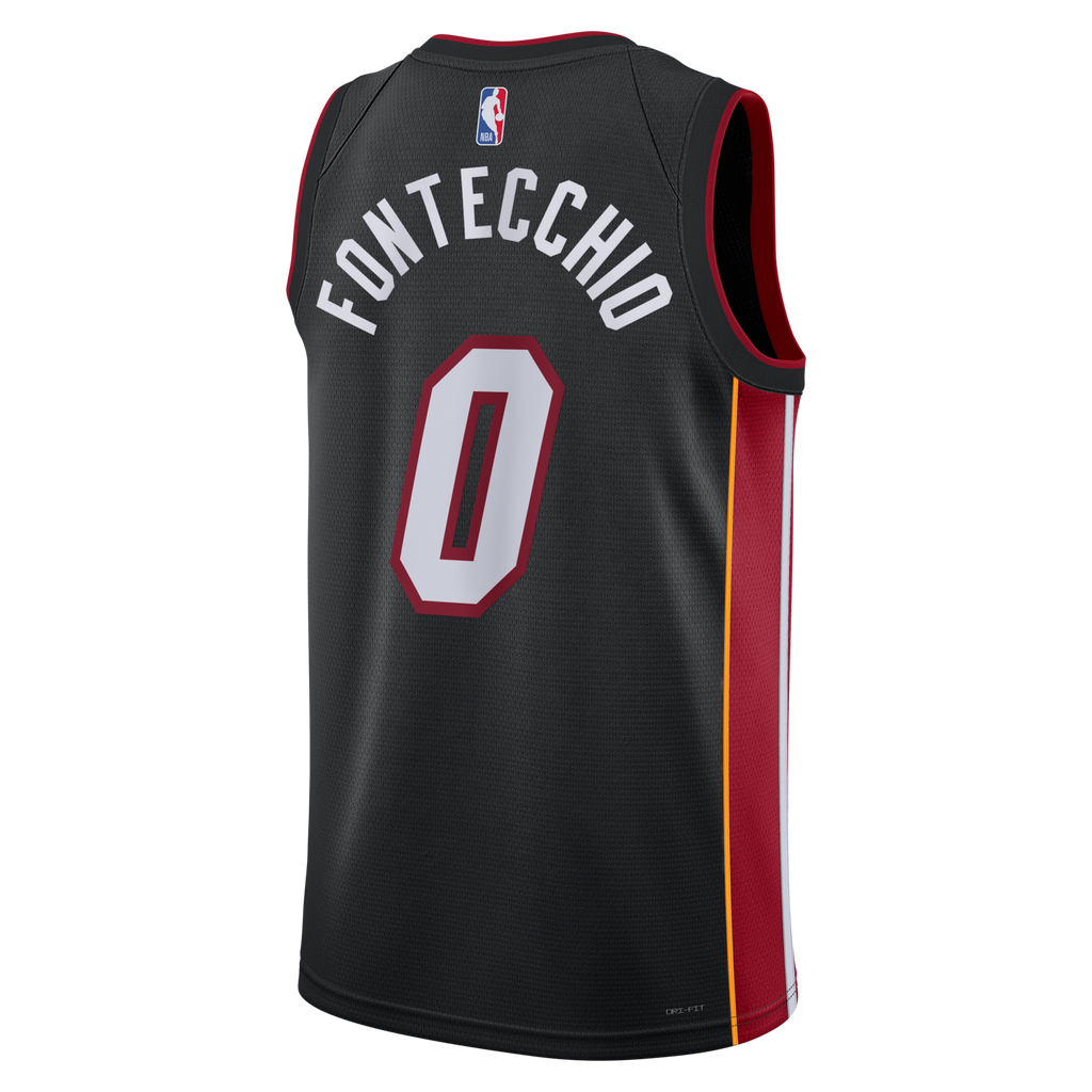 Miami Heat Icon Edition Swingman Jersey - Black - Simone Fontecchio