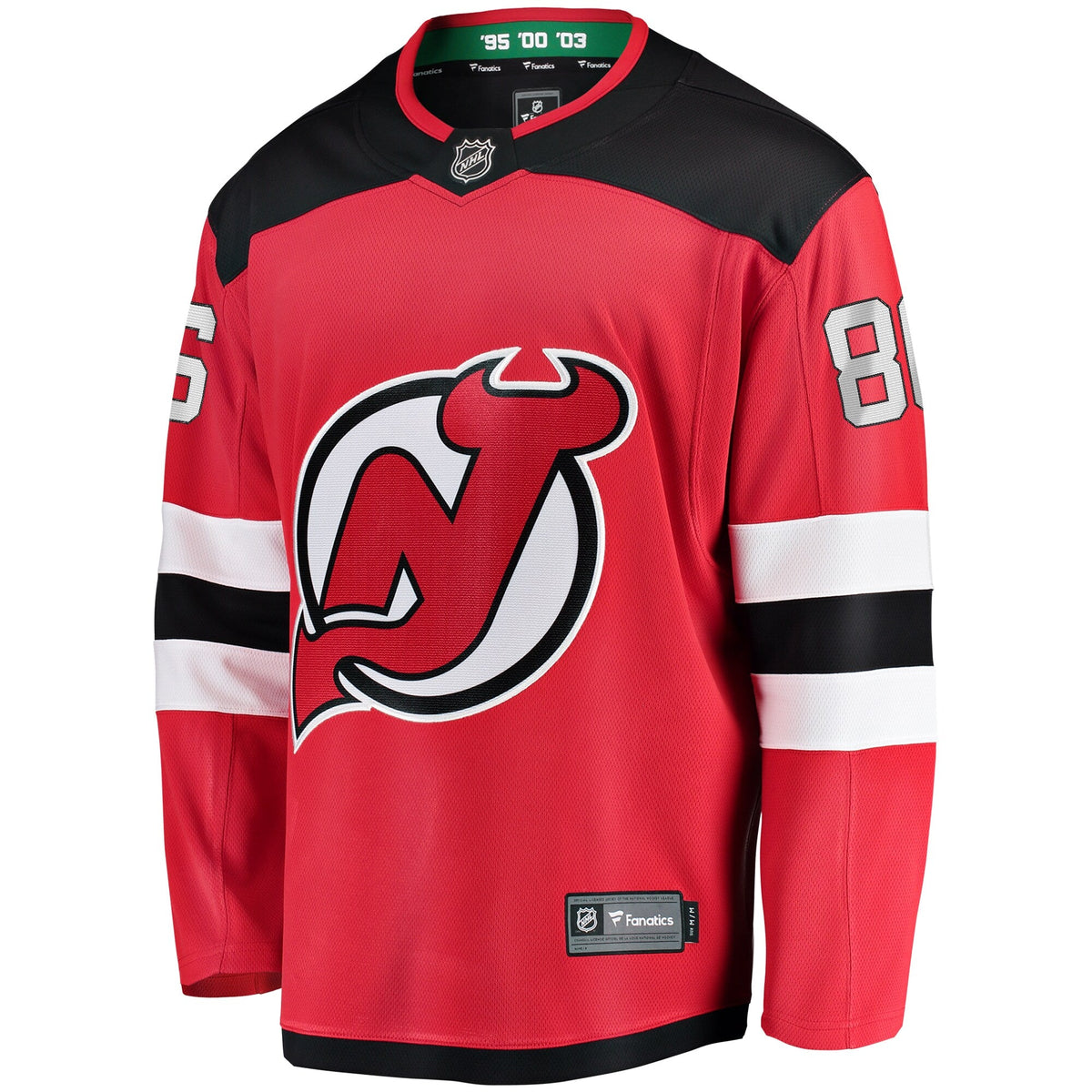 New Jersey Devils Jack Hughes Red Breakaway Player Jersey