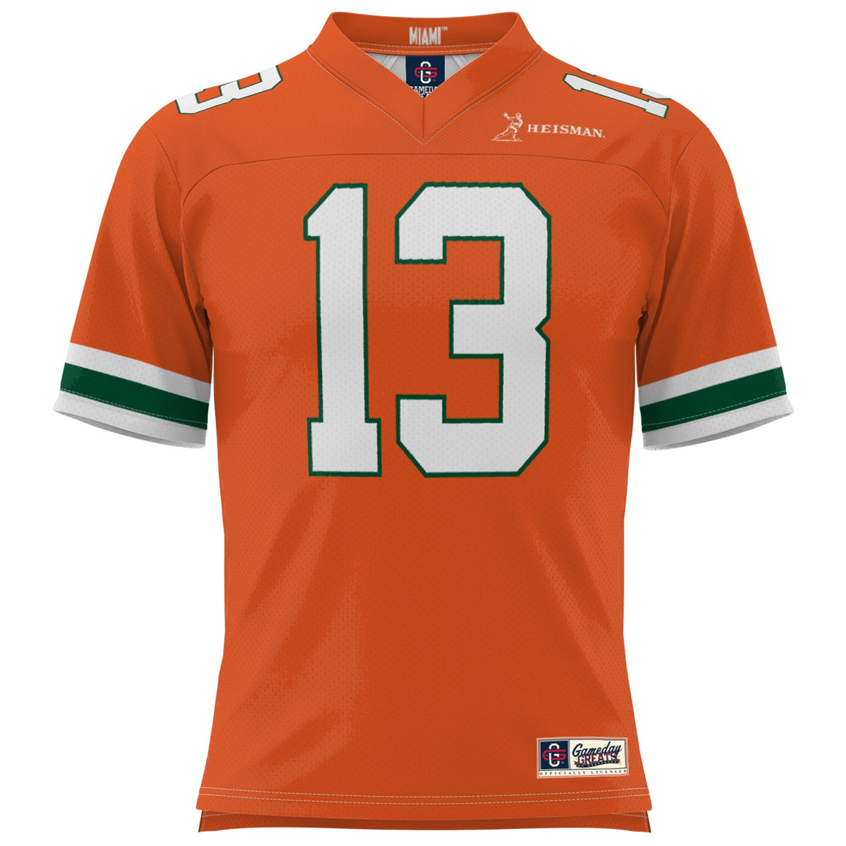 Gino Torretta Miami Hurricanes Heisman Football Jersey - Orange
