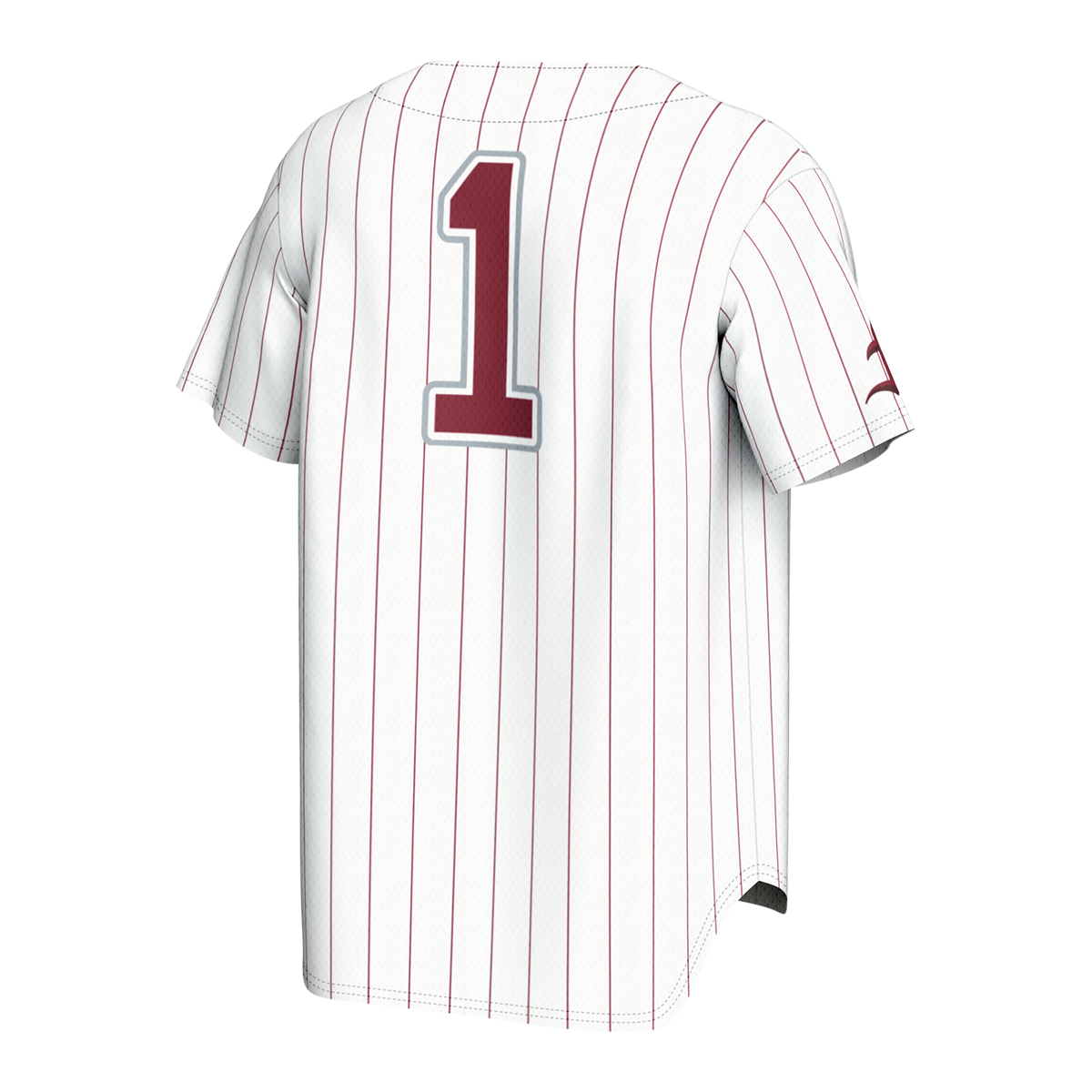 Fordham Rams Lightweight Collegiate Baseball Fashion Jersey - White