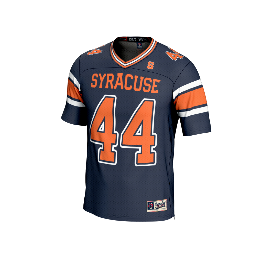 #44 Syracuse Orange Lightweight Collegiate Football Fashion Jersey - Navy