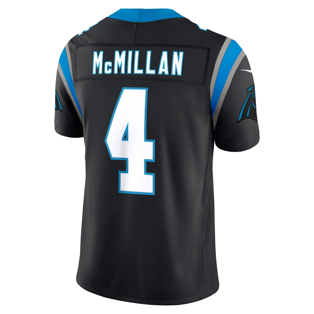 Carolina Panthers Tetairoa McMillan Black Team Vapor F.U.S.E. Stitched Limited Jersey