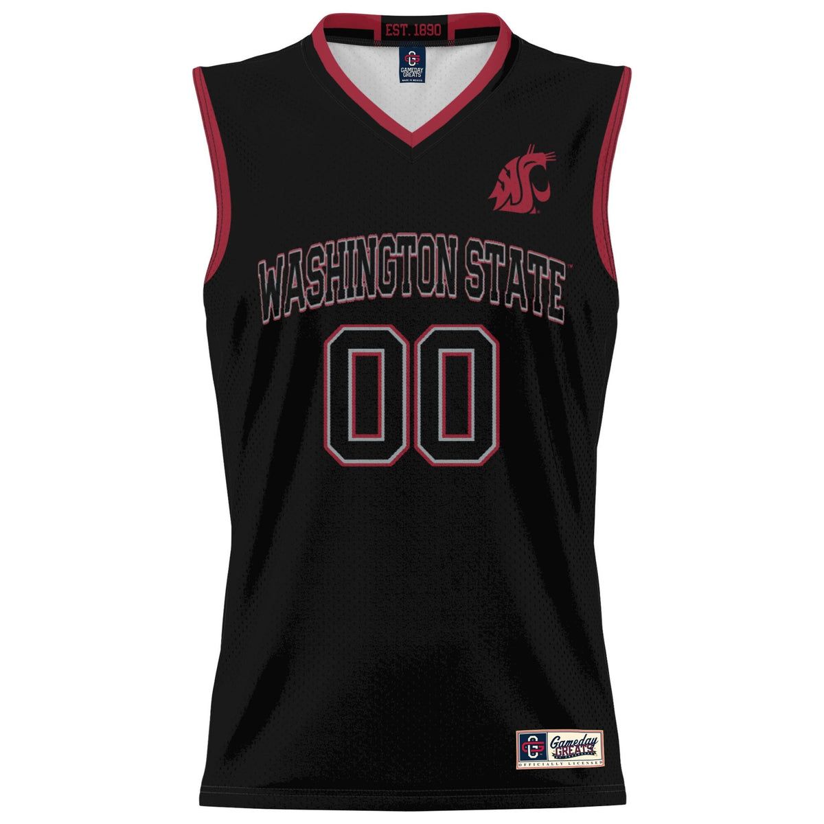 Washington State Cougars NIL Pick-A-Player Basketball Jersey - Black