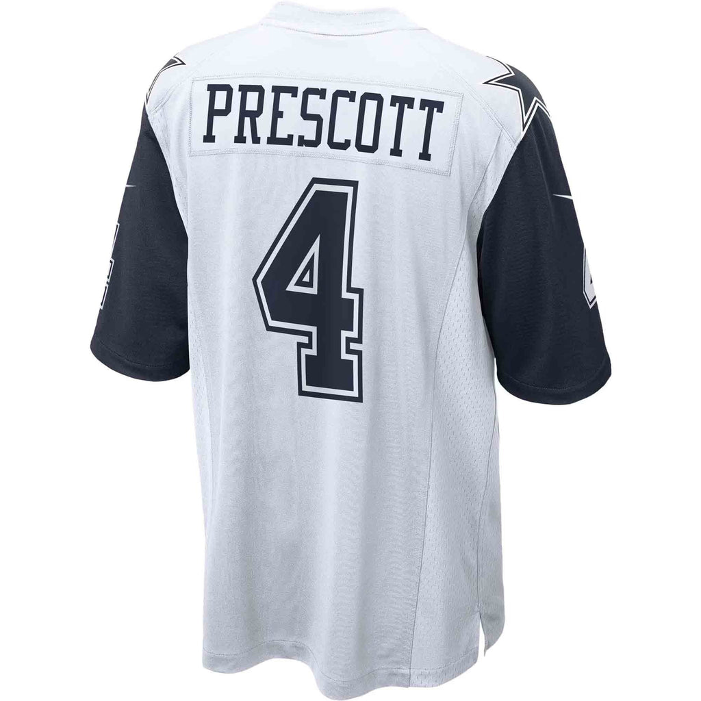 Dallas Cowboys Dak Prescott White Alternate Game Team Jersey