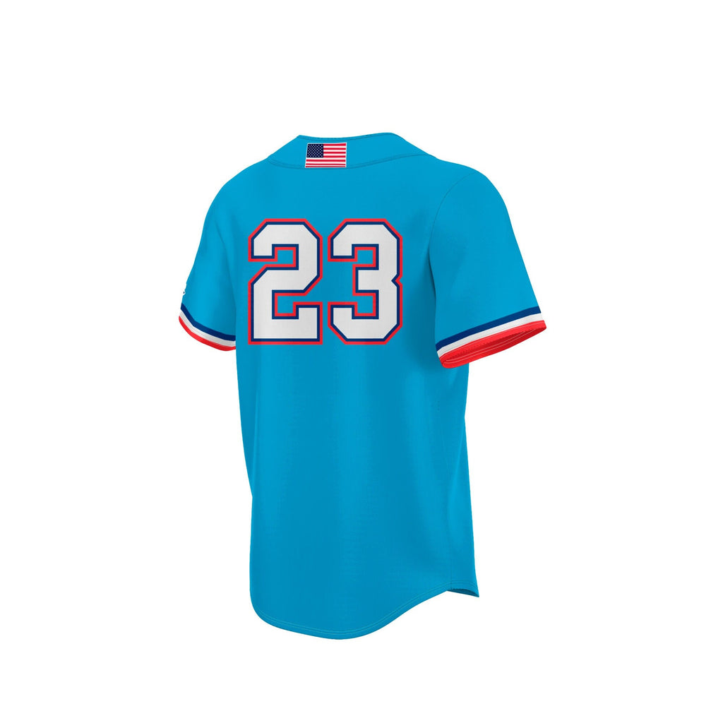 #23 Louisiana Tech Bulldogs Lightweight Collegiate Baseball Fashion Jersey - Royal