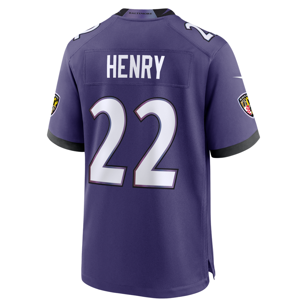 Baltimore Ravens Derrick Henry Purple Team Game Jersey