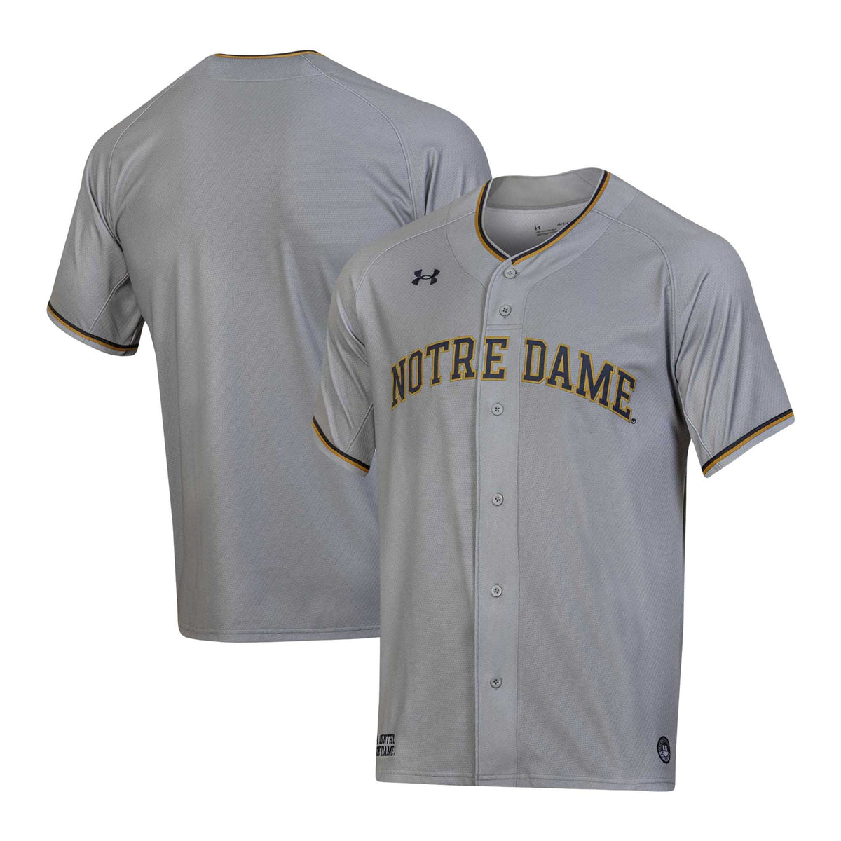 Notre Dame Fighting Irish Replica Baseball Jersey - Gray