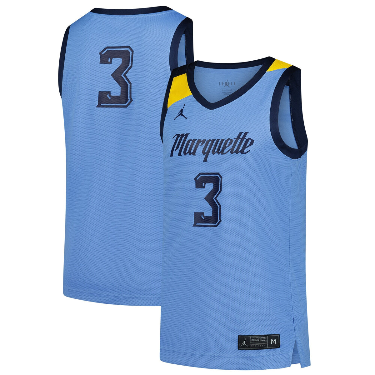 #3 Marquette Golden Eagles Replica Basketball Jersey - Blue