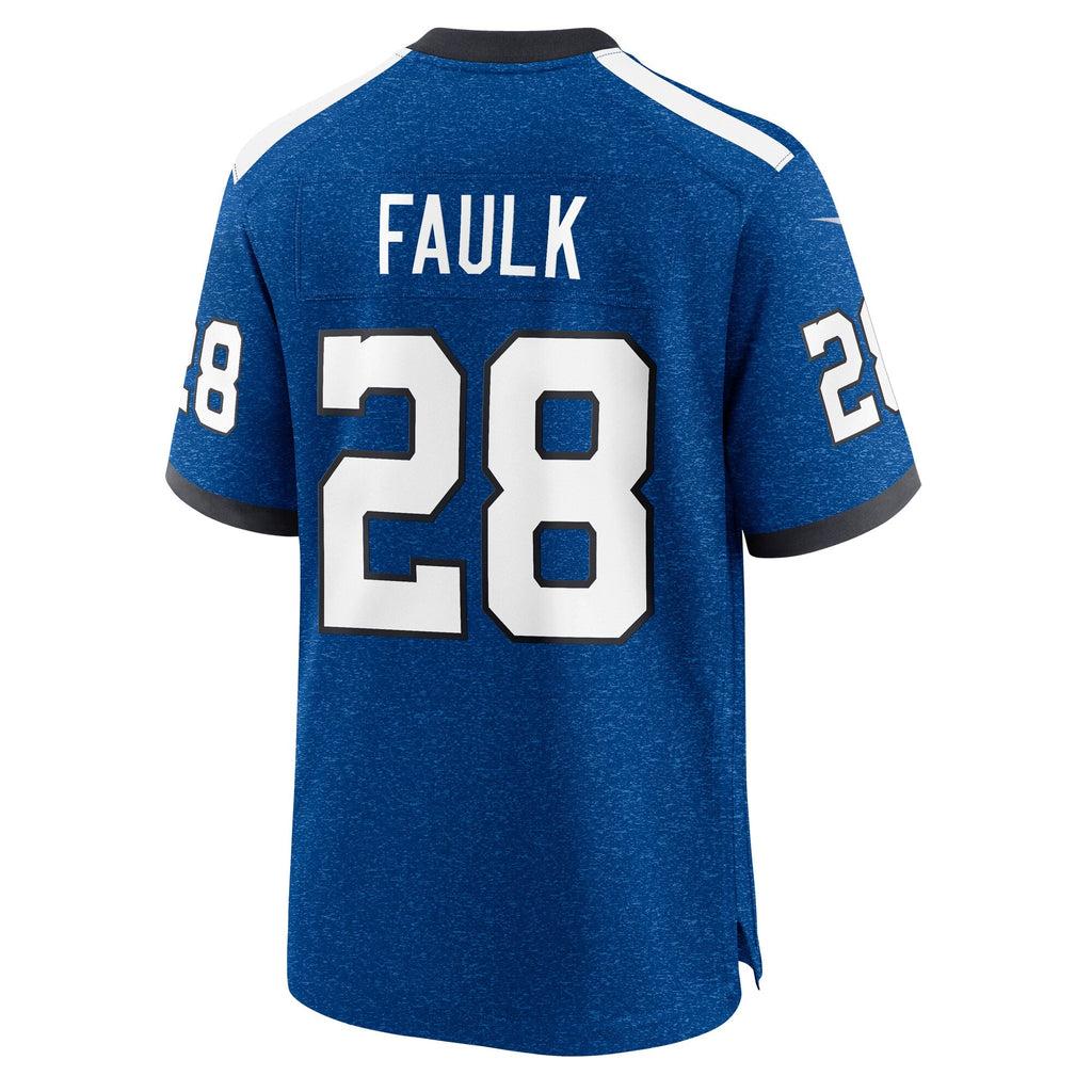 Indianapolis Colts Marshall Faulk Blue Retired Player Alternate Game Jersey