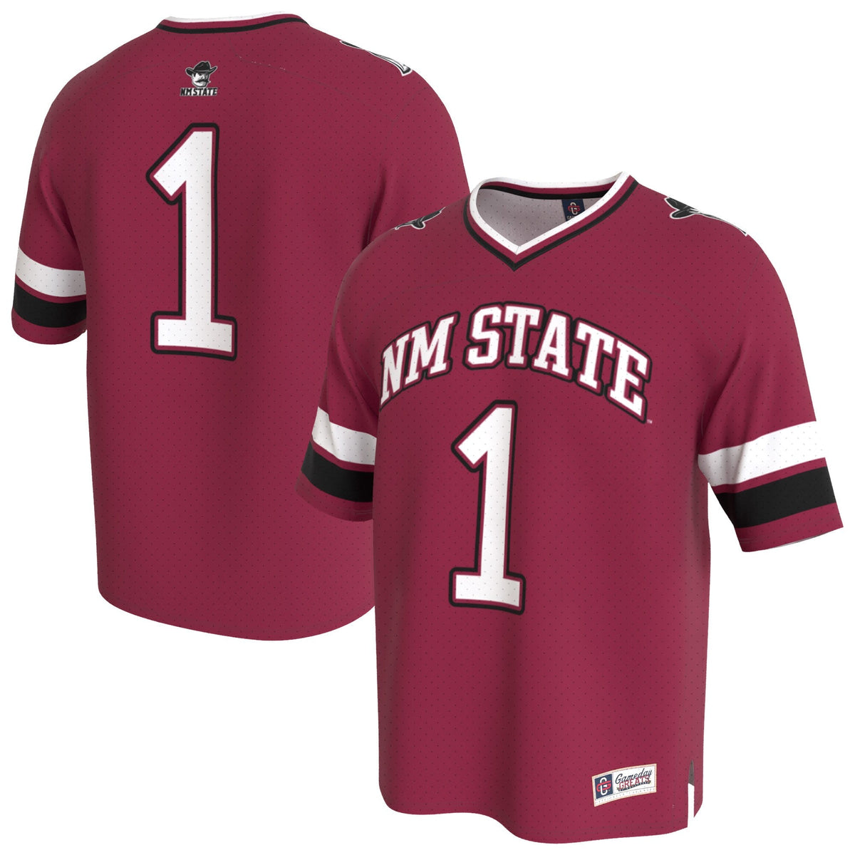 New Mexico State Aggies Lightweight Collegiate Football Fashion Jersey - Crimson